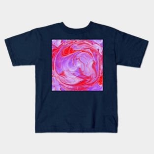 A purple and red globe Kids T-Shirt